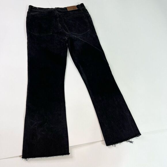 Madewell Jeans Womens Size 28 Black Cali Demi-Boot Frayed Hem Mid-Rise Dark Wash - Picture 12 of 12